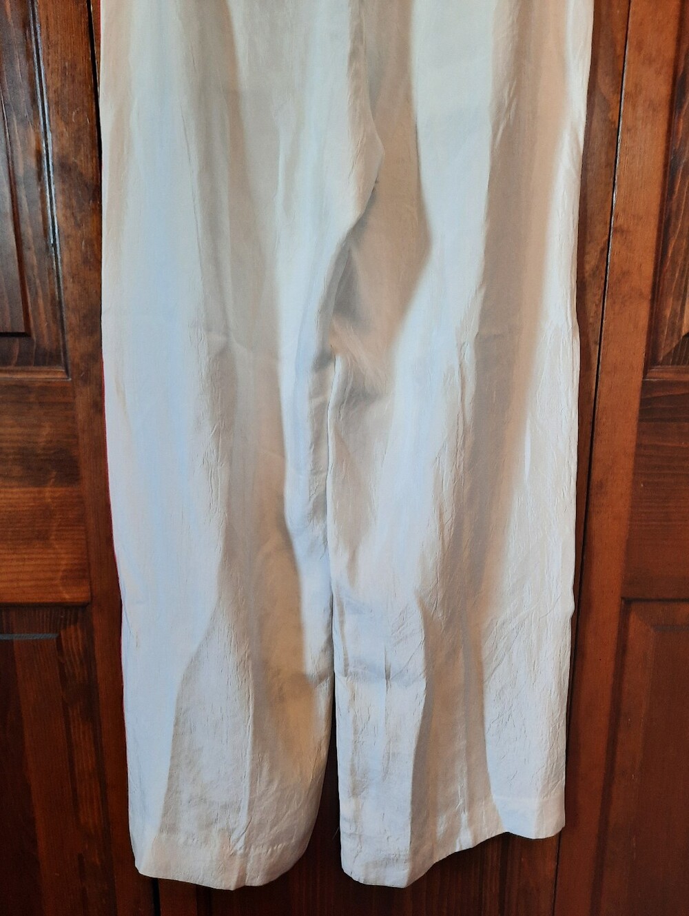 🛍NWT J. Crew Stratus Side-Stripe Ivory Textured Stain Pull-on Track Pant Size 4 - Picture 13 of 16